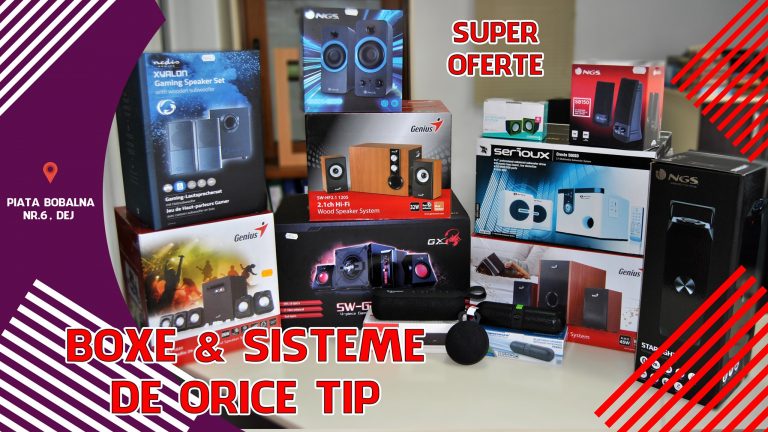 Read more about the article LA PC MANIA GASESTI SISTEME AUDIO – BOXE DE ORICE TIP LA SUPER OFERTE!